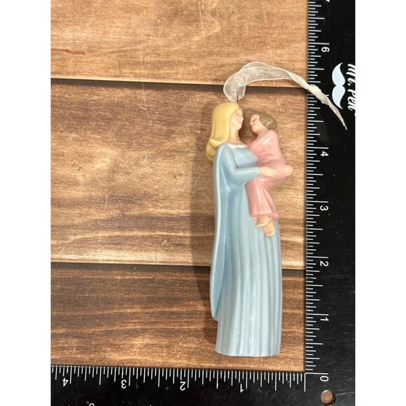 2005 HALLMARK KEEPSAKE ORNAMENT QXG4372 ANGEL ON EARTH MOTHER AND CHILD GLASS - Picture 11 of 11
